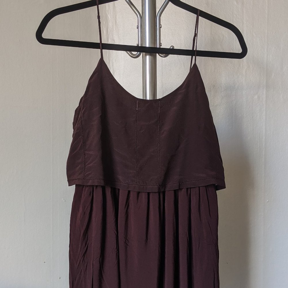 *LAST CHANCE* monk & lou Spaghetti Strap Maroon/Burgundy Dress
